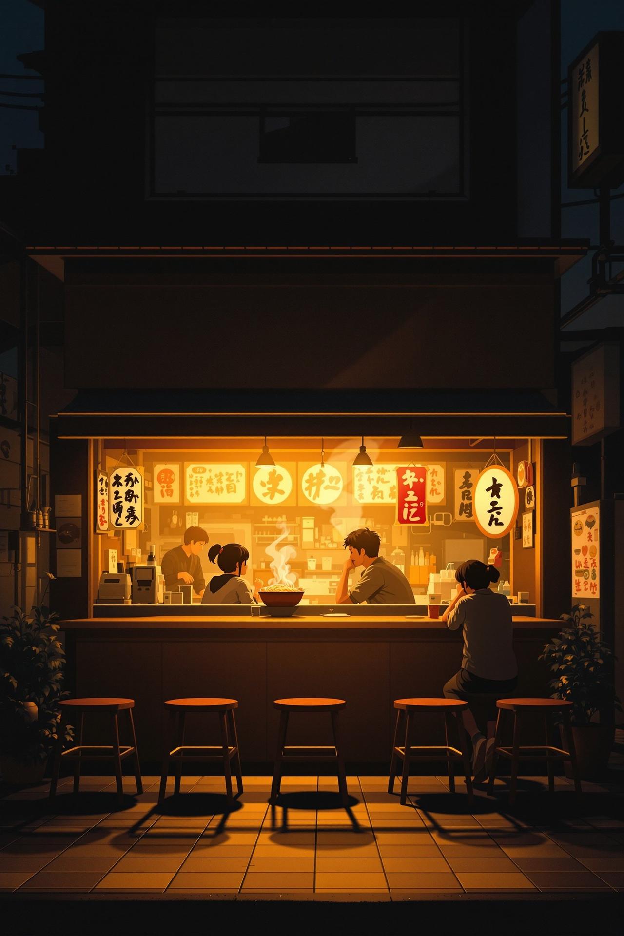 老子影院高分佳作电影《深夜食堂》高清海报，治愈系温情电影